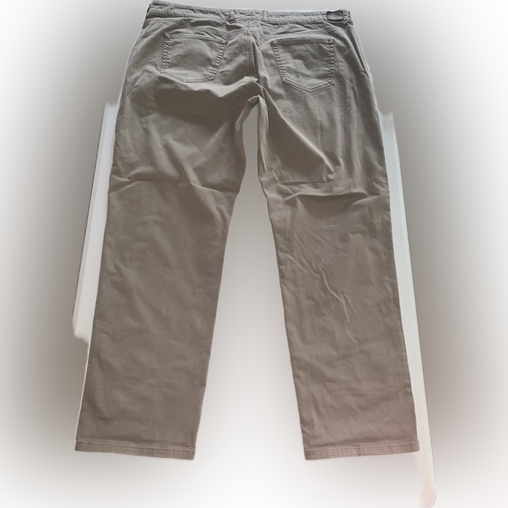 Peter Millar Mens Khaki Tan Brown Casual Straight Leg Trousers Pants 42 Preppy - Picture 2 of 7